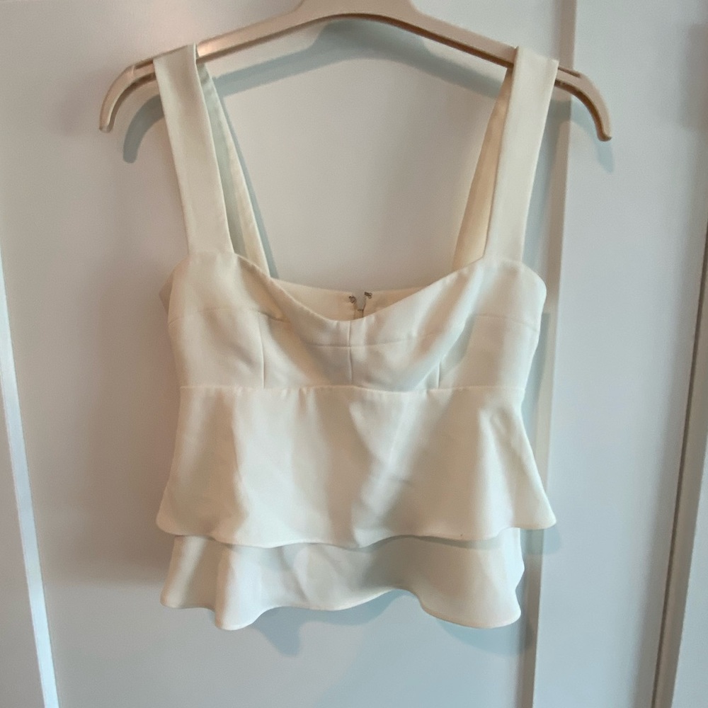 Amanda Uprichard Cream Top Size M